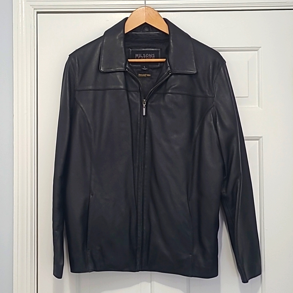 Vintage 2000 Wilsons Leather Jacket w/zip out liner